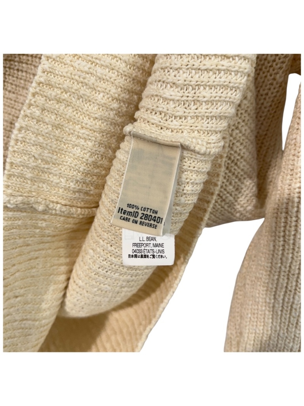 LL Bean Womens Sweater Size S Heavyweight Pullover Cotton Autumn Casual Office - Picture 4 of 5